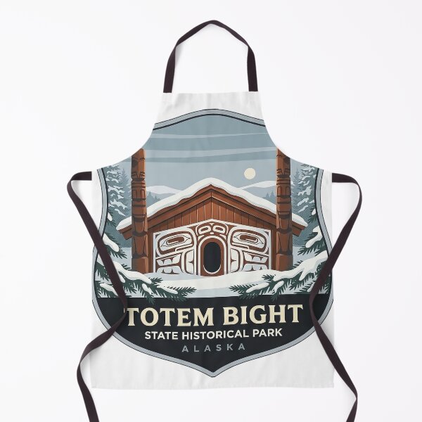 Item preview, Totem Bight Alaska Winter Clan House Heraldic Shield Sticker designed and sold by DetourDgn.
