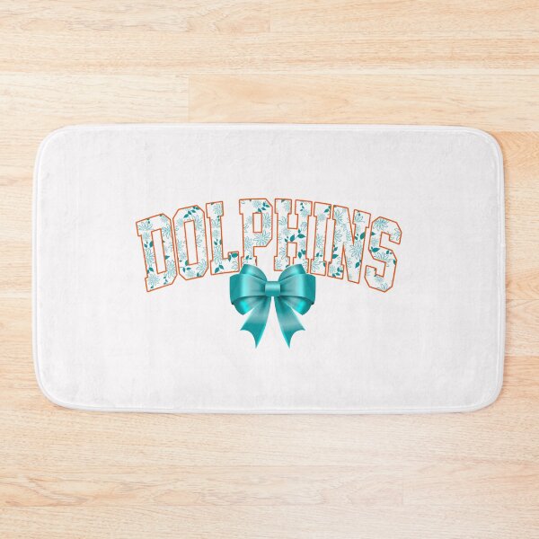 Item preview, Dolphins Floral Coquette Bow Football Team Spirit designed and sold by RockTheFeal.