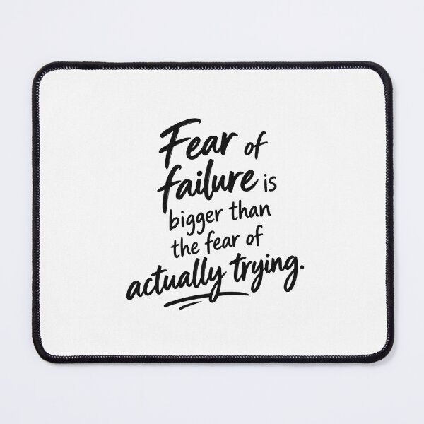 Item preview, Fear Of Failure Is Bigger Than The Fear Of Actually Trying Quote Sticker designed and sold by VYBEHAUS.