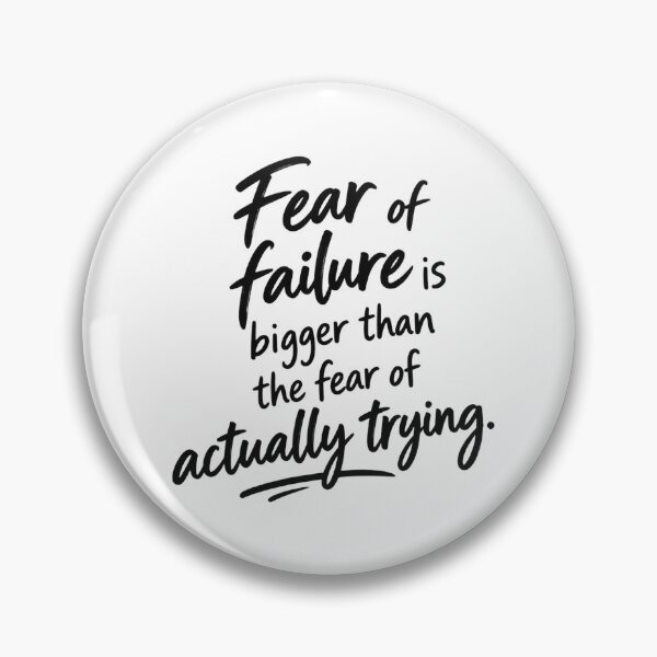 Item preview, Fear Of Failure Is Bigger Than The Fear Of Actually Trying Quote Sticker designed and sold by VYBEHAUS.