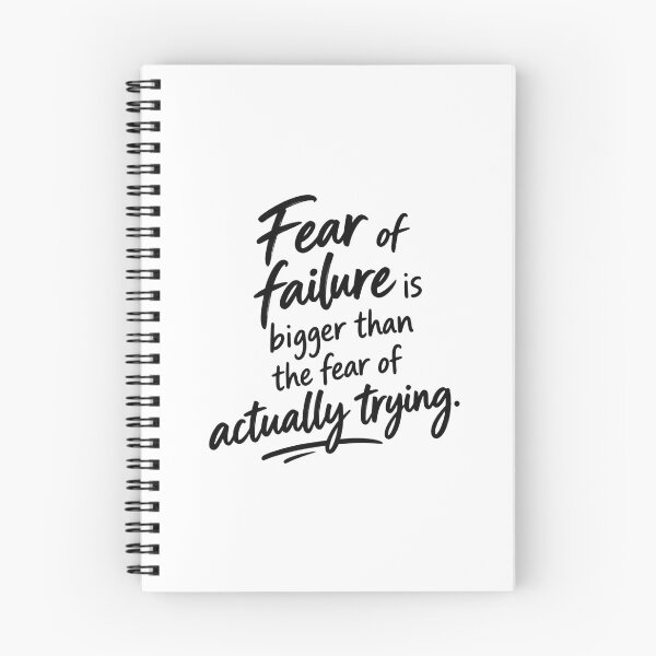 Item preview, Fear Of Failure Is Bigger Than The Fear Of Actually Trying Quote Sticker designed and sold by VYBEHAUS.