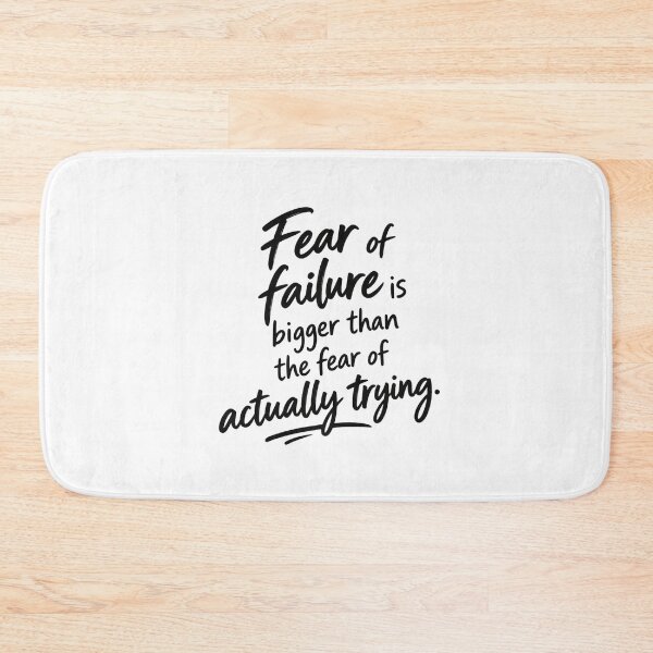Item preview, Fear Of Failure Is Bigger Than The Fear Of Actually Trying Quote Sticker designed and sold by VYBEHAUS.