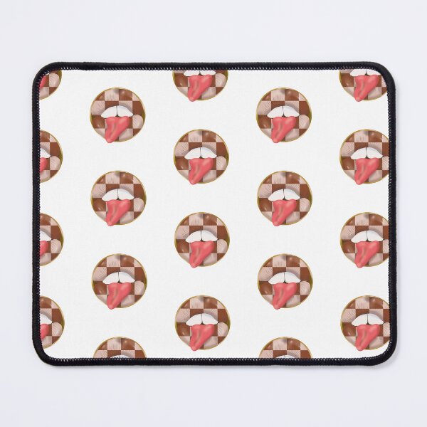 Item preview, Rebel Lips Pop Art – blocks brown beige pink tongue designed and sold by GoldenRebels.