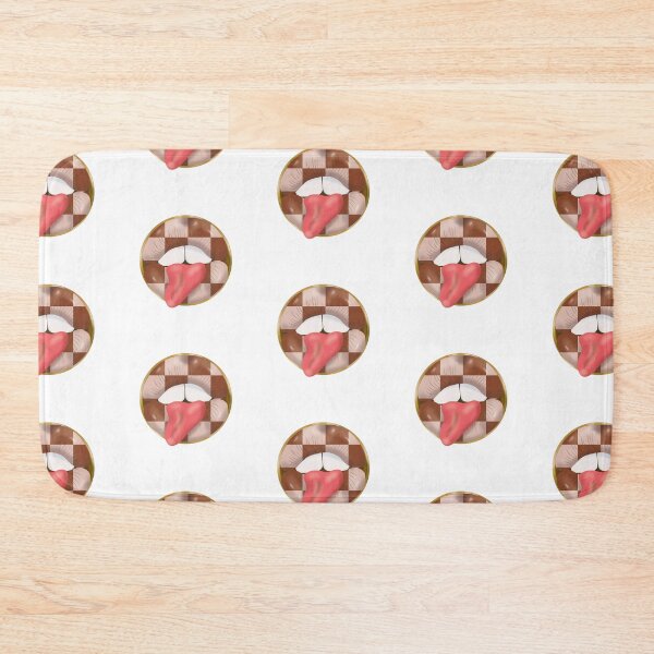 Item preview, Rebel Lips Pop Art – blocks brown beige pink tongue designed and sold by GoldenRebels.