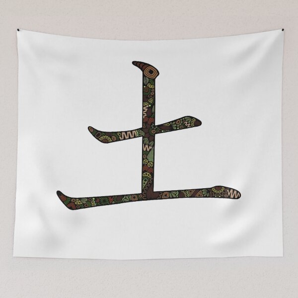 Item preview, Zentangle Saturday Earth Kanji Japanese Element Art designed and sold by FioreDiCiliegio.
