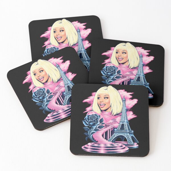 Item preview, Doja Cat Tour Ma Vie Blonde Pink Eiffel Tower Blue Rose Stairs Concert Fashion  designed and sold by Cuiroblinda.