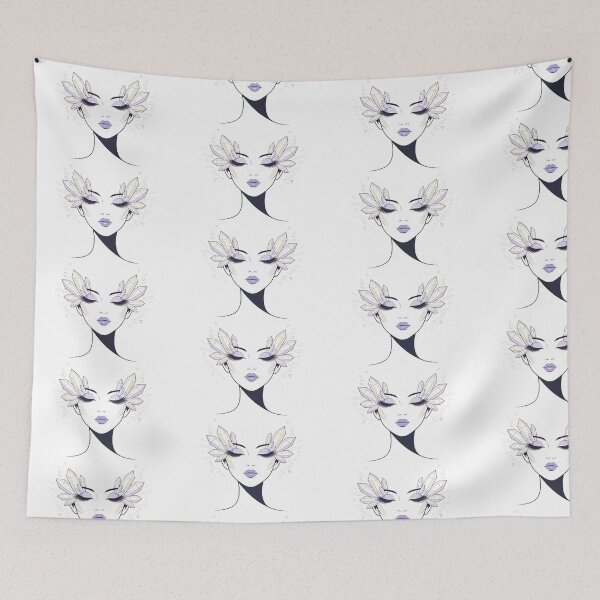 Item preview, Ethereal Crystal Woman: Minimalist Vector Art Illustration designed and sold by Nubian Style.
