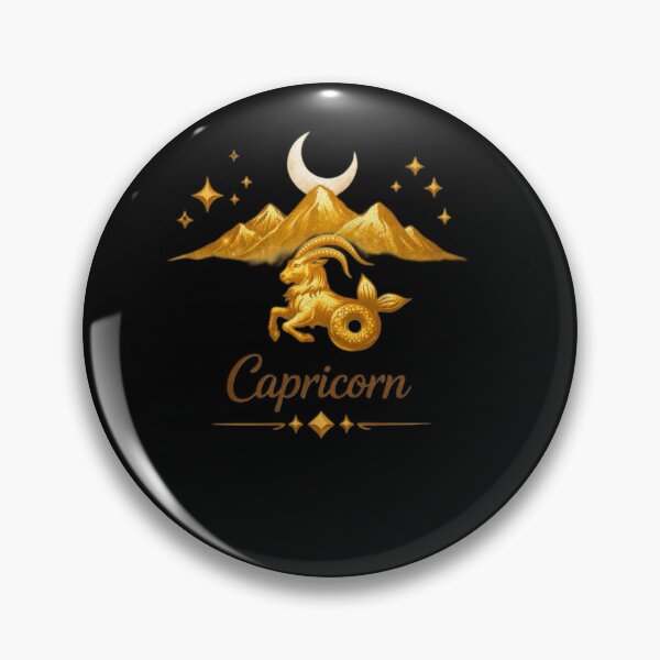 Item preview, Capricorn Zodiac Boho Celestial Gold Sea Goat Art designed and sold by BohoMysticArt.