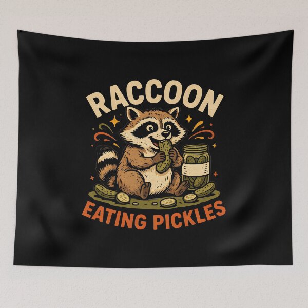Item preview, Raccoon Eating Pickles designed and sold by PAinTIENCE.