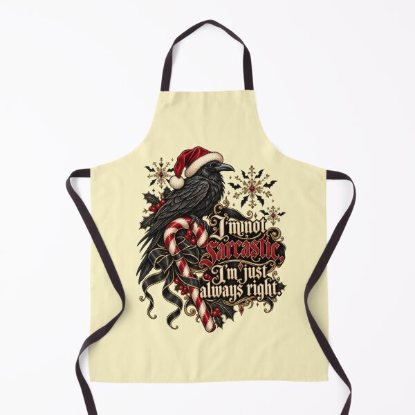 Item preview, I'm Not Sarcastic I'm Always Right Gothic Raven Christmas Mug | Sarcastic Coworker Gift | Dark Academia Holiday Sarcasm Shirt designed and sold by PRINYOS.