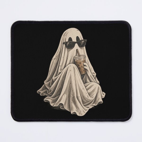 Item preview, Cool Ghost Iced Coffee Spooky Halloween Retro designed and sold by will freed18.