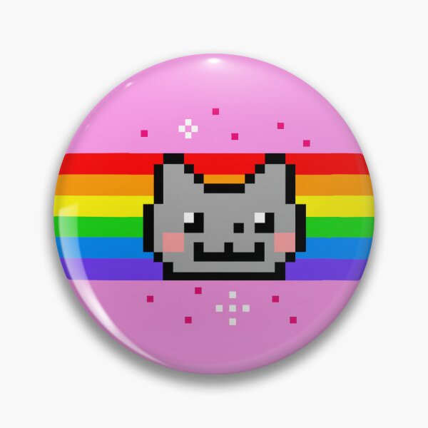 Item preview, Nyan cat Cute Rainbow Pixel Cat Retro Internet Y2K designed and sold by TrxshWear.