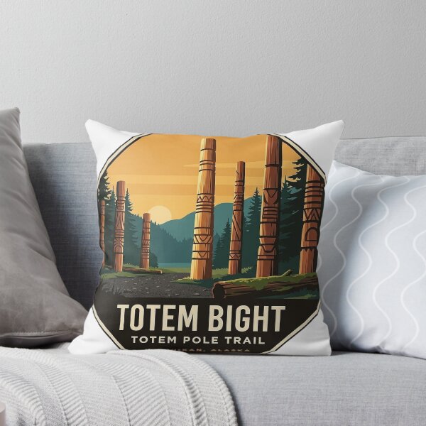 Item preview, Totem Bight Totem Pole Trail Ketchikan Alaska Vintage Badge designed and sold by DetourDgn.