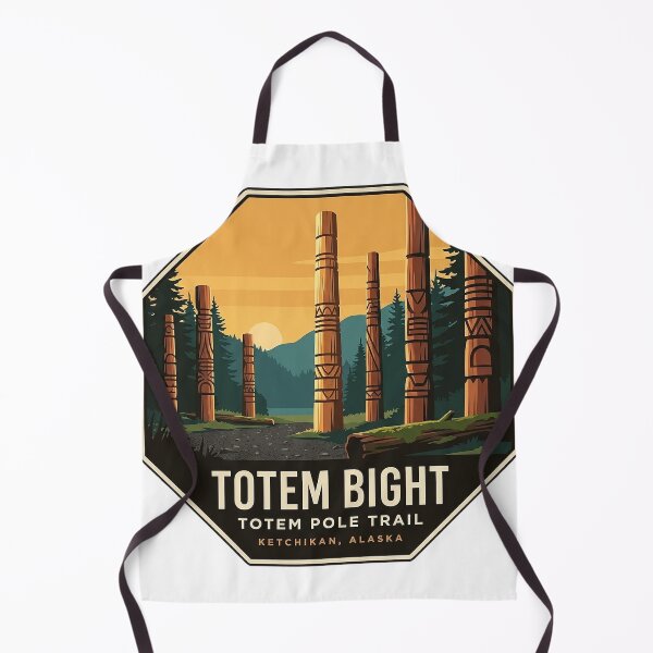 Item preview, Totem Bight Totem Pole Trail Ketchikan Alaska Vintage Badge designed and sold by DetourDgn.