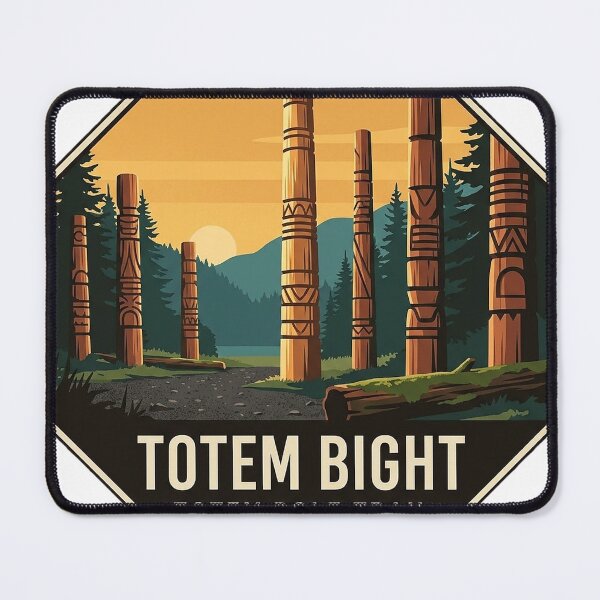 Item preview, Totem Bight Totem Pole Trail Ketchikan Alaska Vintage Badge designed and sold by DetourDgn.
