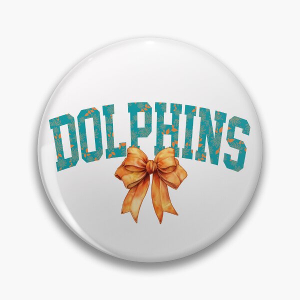 Item preview, Dolphins Floral Coquette Bow designed and sold by RockTheFeal.