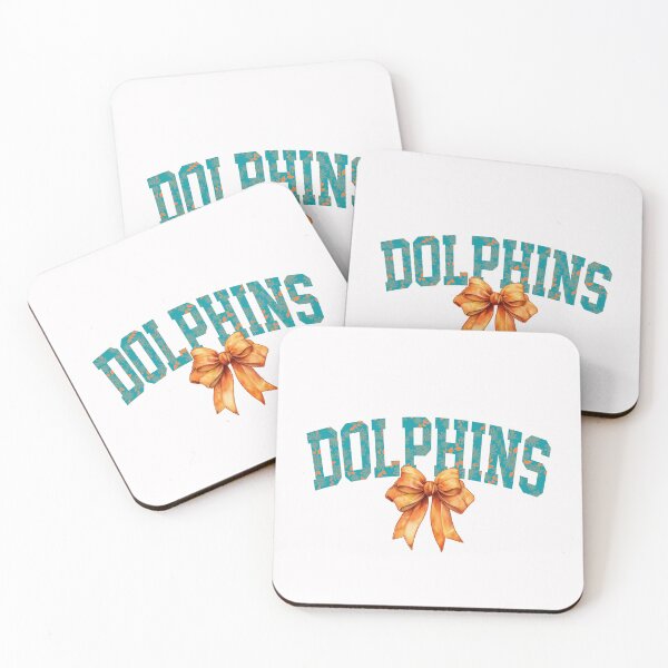 Item preview, Dolphins Floral Coquette Bow designed and sold by RockTheFeal.