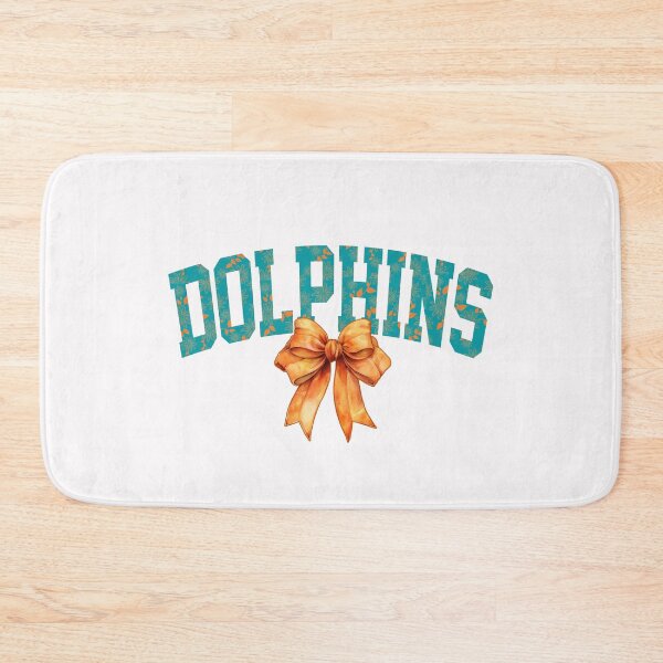 Item preview, Dolphins Floral Coquette Bow designed and sold by RockTheFeal.