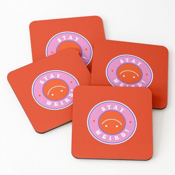 Item preview, Stay Weird Upside Down Smiley Face Y2K Retro designed and sold by PixellaneArt.