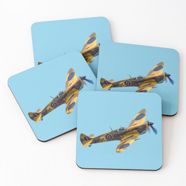 Item preview, Spitfire Fighter Aircraft High-G Banking Vector Art designed and sold by AfterburnerLab.