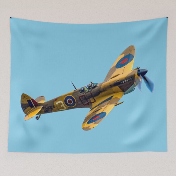 Item preview, Spitfire Fighter Aircraft High-G Banking Vector Art designed and sold by AfterburnerLab.