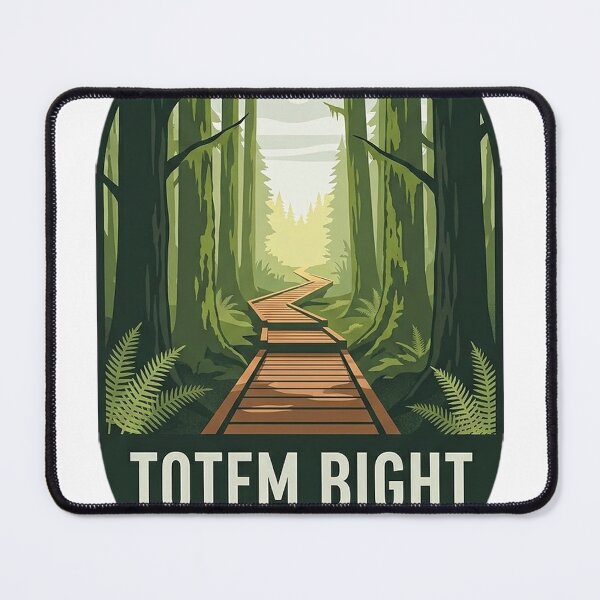 Item preview, Totem Bight Rainforest Trail Ketchikan Alaska Vintage Sticker designed and sold by DetourDgn.