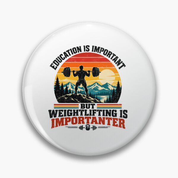 Item preview, Education Is Important But Weightlifting Is Importer Weightlifting Powerlifting Gym Fitness Humor designed and sold by SkeletonsDanger.