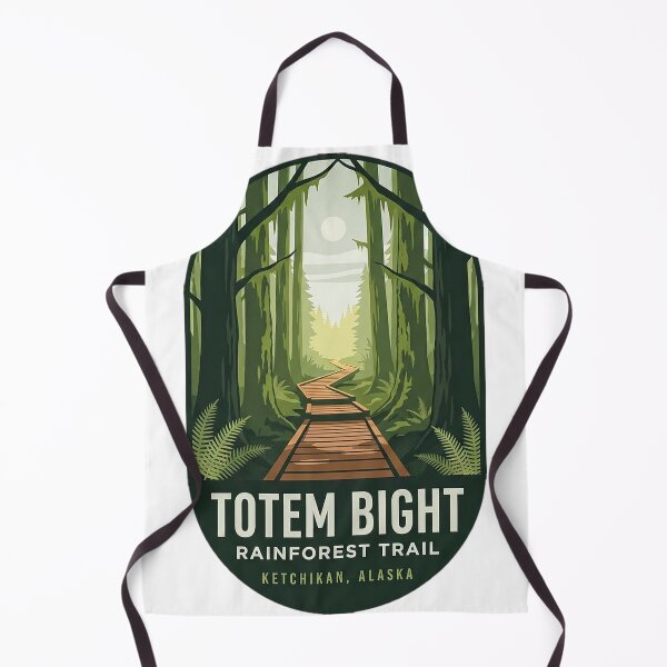 Item preview, Totem Bight Rainforest Trail Ketchikan Alaska Vintage Sticker designed and sold by DetourDgn.