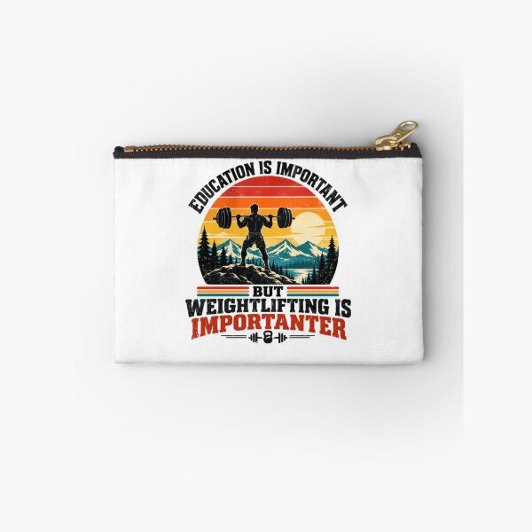 Item preview, Education Is Important But Weightlifting Is Importer Weightlifting Powerlifting Gym Fitness Humor designed and sold by SkeletonsDanger.
