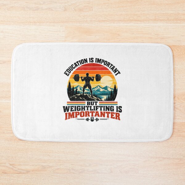Item preview, Education Is Important But Weightlifting Is Importer Weightlifting Powerlifting Gym Fitness Humor designed and sold by SkeletonsDanger.