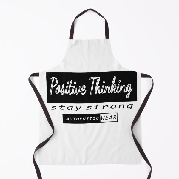 Item preview, "Positive Thinking - Authentic Wear" Typography T-Shirt Graphic Design designed and sold by Carftora786.