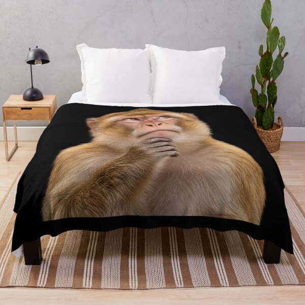 Item preview, Thinking Monkey Funny Curious Primate Meme designed and sold by will freed18.