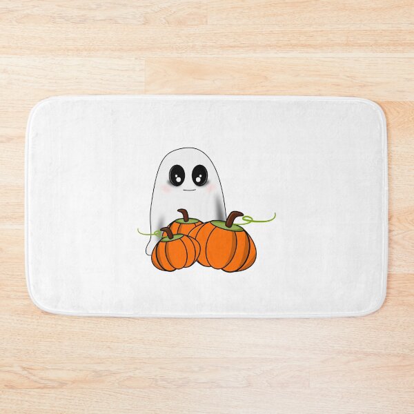 Item preview, Cute Halloween Ghost with Pumpkins | Kawaii Spooky Season Autumn Design designed and sold by ForcePrint.