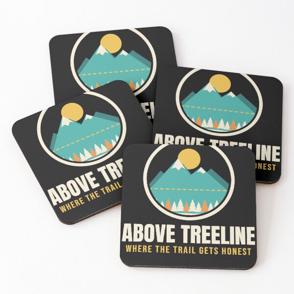 Item preview, Above Treeline Mountain Hiking Badge designed and sold by TrailMixTrees.