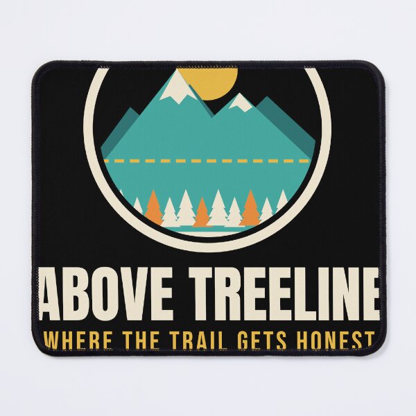 Item preview, Above Treeline Mountain Hiking Badge designed and sold by Nice Niche.