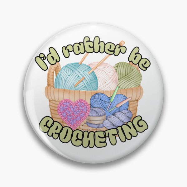 Item preview, I'd Rather Be Crocheting Yarn Basket Illustration designed and sold by Rynasvz.