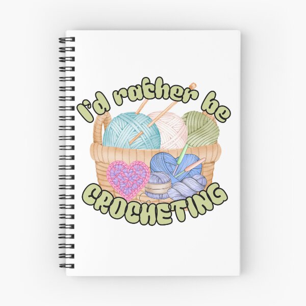 Item preview, I'd Rather Be Crocheting Yarn Basket Illustration designed and sold by Rynasvz.
