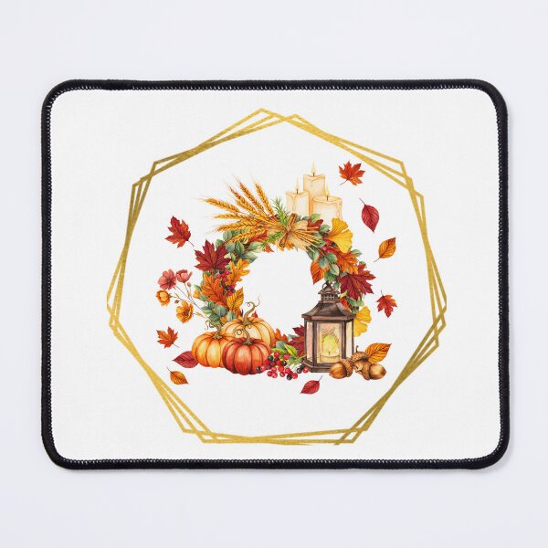Item preview, Vivid Autumn Wreath in Frame designed and sold by CarolBeeDesigns.