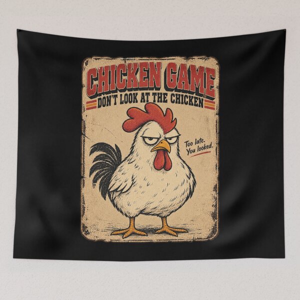 Item preview, Chicken Game Don’t Look at the Chicken Funny Farm Humor designed and sold by will freed18.