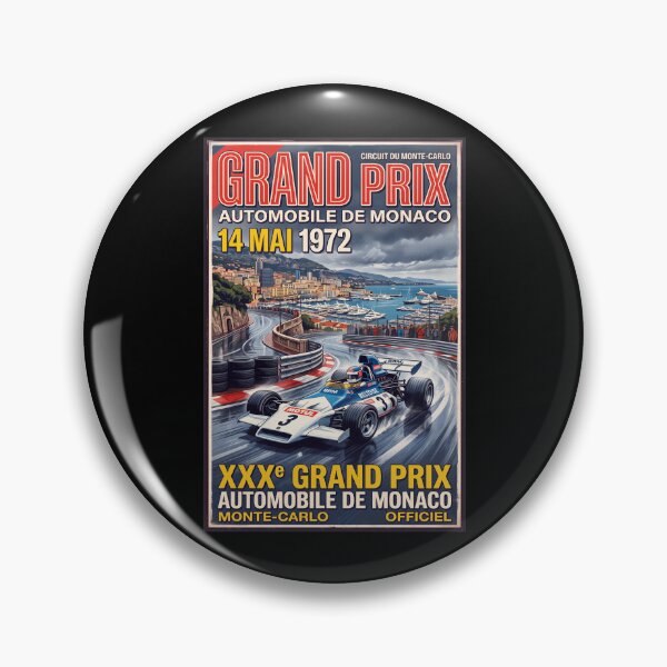 Item preview, Monaco Grand Prix Retro Racing designed and sold by ArtworkNorth.