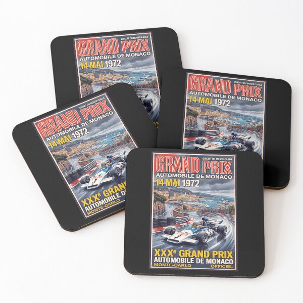 Item preview, Monaco Grand Prix Retro Racing designed and sold by ArtworkNorth.