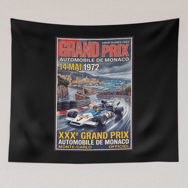 Item preview, Monaco Grand Prix Retro Racing designed and sold by ArtworkNorth.