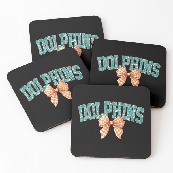 Item preview, Dolphins Floral Coquette Bow Football Fan Team Spirit designed and sold by RockTheFeal.