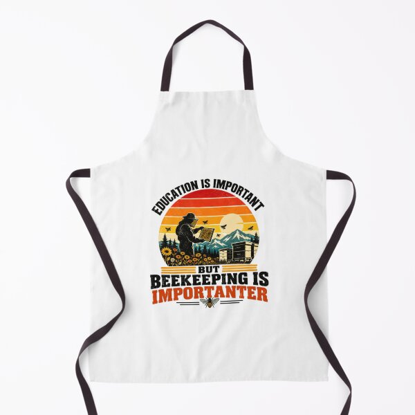 Item preview, Education Is Important But Beekeeping Is Importanter Beekeeper Honey Bee Lover designed and sold by SkeletonsDanger.