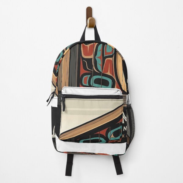 Item preview, Totem Bight Clan House Doorway Art Deco Alaska Sticker designed and sold by DetourDgn.