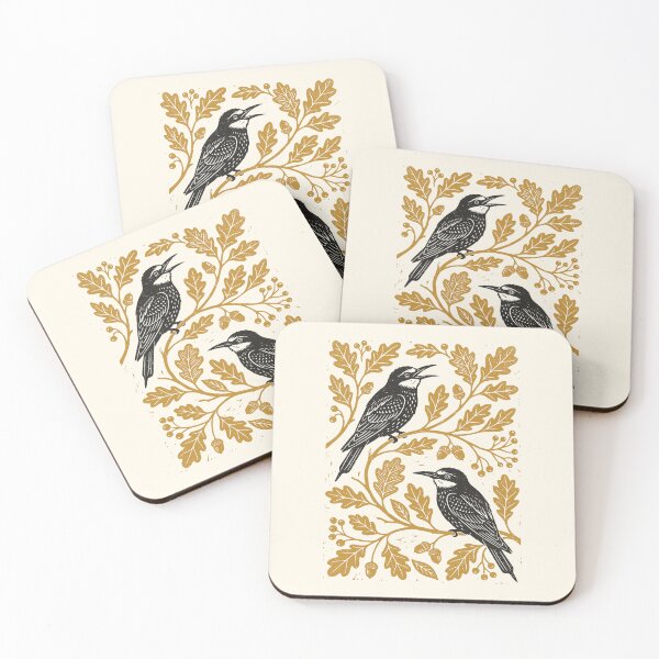 Item preview, Floral Bee-eater Birds Retro Vintage Bird Cottagecore designed and sold by Y-Vibes.