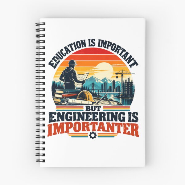Item preview, Education Is Important But Engineering Is Importer Professional Engineer Civil Construction Worker designed and sold by SkeletonsDanger.