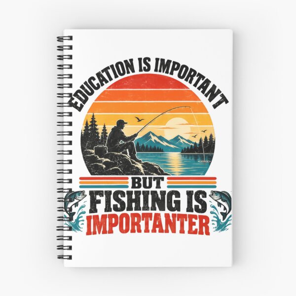 Item preview, Education Is Important But Fishing Is Importer Funny Angler Humor Fisherman Gift designed and sold by HumansStuck12.