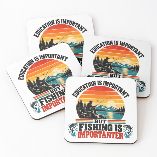Item preview, Education Is Important But Fishing Is Importer Funny Angler Humor Fisherman Gift designed and sold by HumansStuck12.