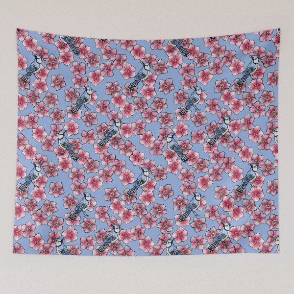 Item preview, Blue Jay Floral designed and sold by lacychenault.